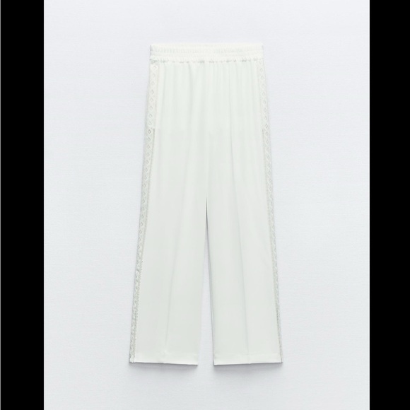 SIDE STRIPE WIDE LEG PANTS - Picture 3 of 4